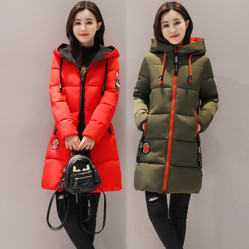 hooded Parker cotton padded lining winter women's coat 201029
