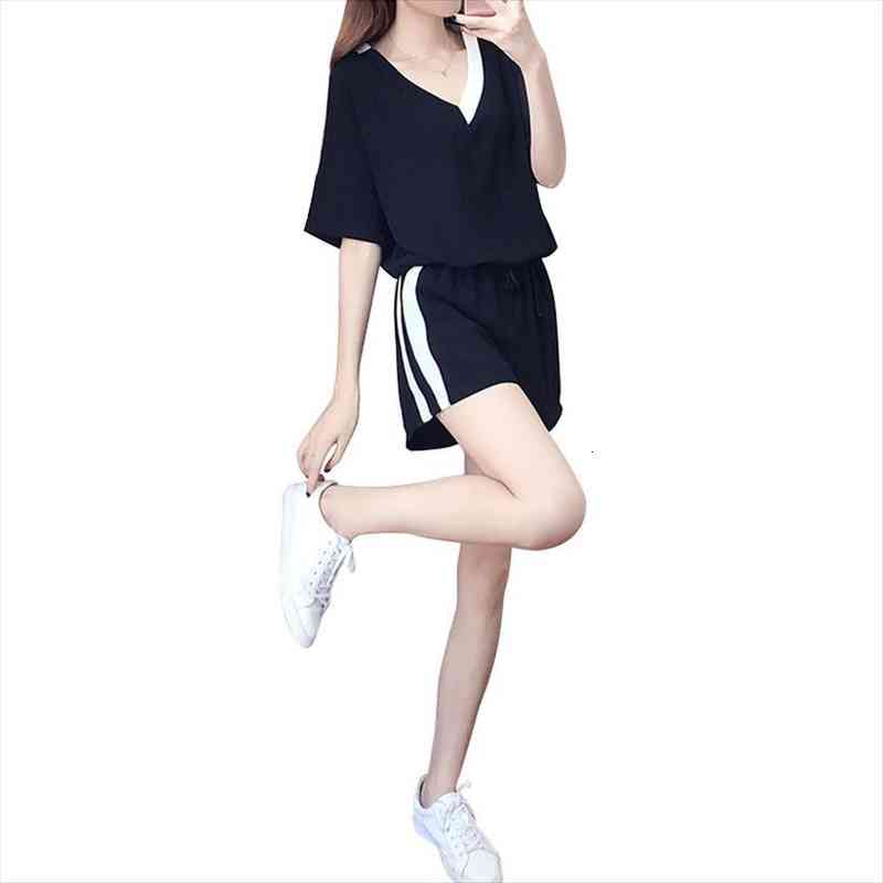 summer fashion tracksuit casual two piece set women suit korean loose thin v-neck shirt and shorts piece set women, Gray
summer fashion tracksuit casual two piece set women suit korean loose thin v-neck shirt and shorts piece set women, Gray