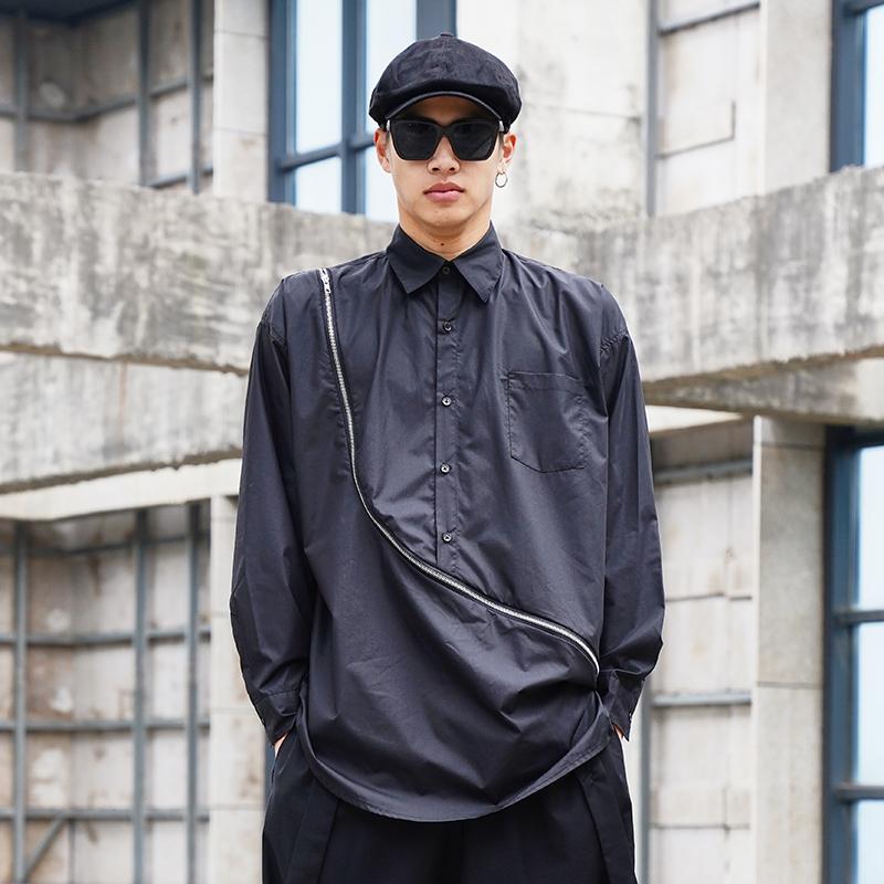 Men Japan Streetstyle Zipper Long Sleeve Casual Shirt Male Long Design Hip Hop Retro Fashion Loose Dress Shirts, Y038
Men Japan Streetstyle Zipper Long Sleeve Casual Shirt Male Long Design Hip Hop Retro Fashion Loose Dress Shirts, Y038