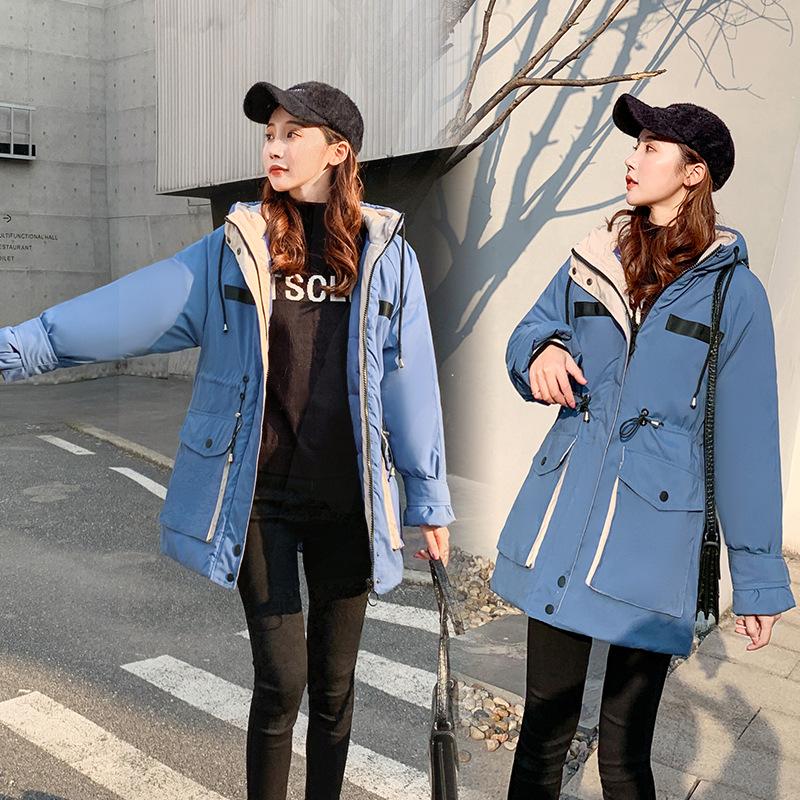 Autumn and winter fashion new down cotton-padded women's medium-length loose and thick hooded women's cotton-padded coat coat, Black
Autumn and winter fashion new down cotton-padded women's medium-length loose and thick hooded women's cotton-padded coat coat, Black