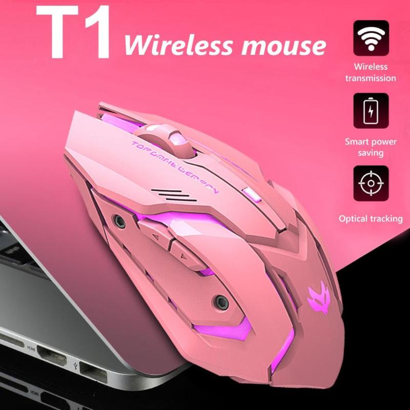 Pink Black T1 Ergonomic 2.4G Rechargeable Mouse for PC Computer Silent Backlit USB Optical Wireless Gaming Mouse
Pink Black T1 Ergonomic 2.4G Rechargeable Mouse for PC Computer Silent Backlit USB Optical Wireless Gaming Mouse