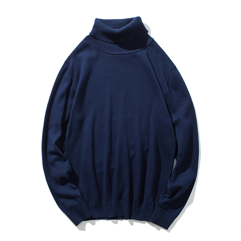Varsanol Winter Sweater Men Cotton Turtleneck Sweater Top Clothing Black Blue Knitwear Pullovers Sweater for Men Winter Oversize 201118