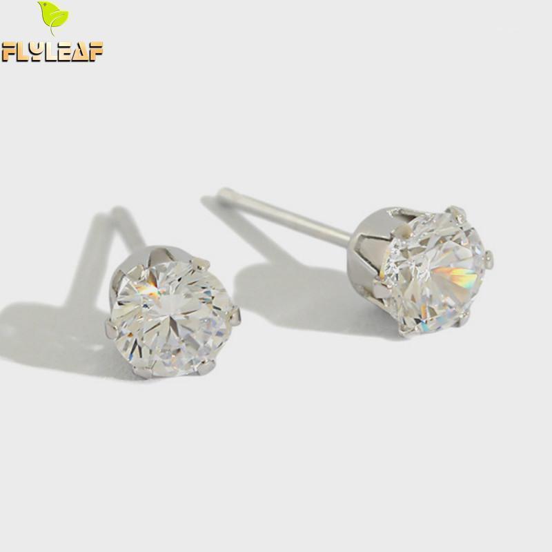 925 Sterling Silver 4A Zircon Stud Earrings For Women Minimalism Student Girl Prevent Allergy Fine Jewelry1
925 Sterling Silver 4A Zircon Stud Earrings For Women Minimalism Student Girl Prevent Allergy Fine Jewelry1