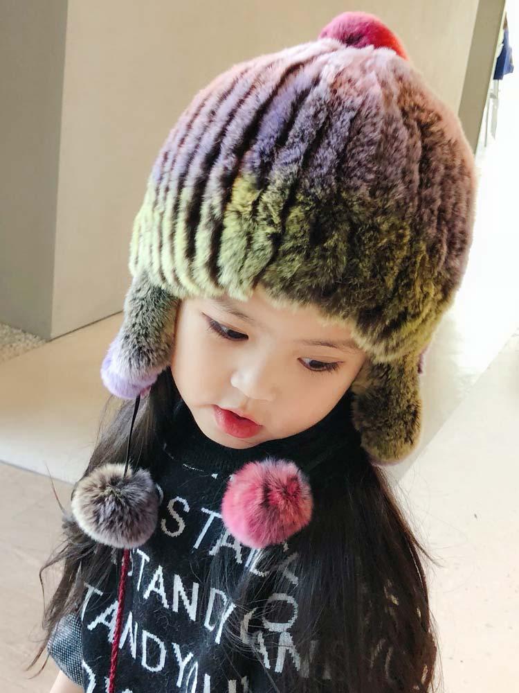 Winter Children'S Warm Wool Knit Hats Real Hair Ear Protectors Cute Ball Men And Women Fur Hats, Pink
Winter Children'S Warm Wool Knit Hats Real Hair Ear Protectors Cute Ball Men And Women Fur Hats, Pink