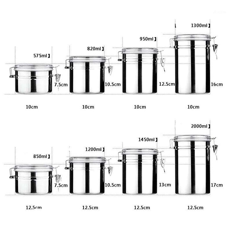 4Pcs Stainless Steel Storage Tank with Lid Anti-Leakage Sealed Coffee Jars Metal Container1
4Pcs Stainless Steel Storage Tank with Lid Anti-Leakage Sealed Coffee Jars Metal Container1