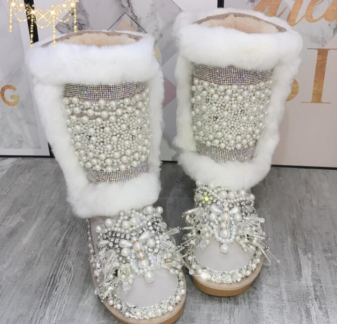 2020 Snow Leather Rabbit Skin Heavy Internal Increase Sweet Handcrafted Pearl Tall Cotton Boots 7l7u, Beige
2020 Snow Leather Rabbit Skin Heavy Internal Increase Sweet Handcrafted Pearl Tall Cotton Boots 7l7u, Beige