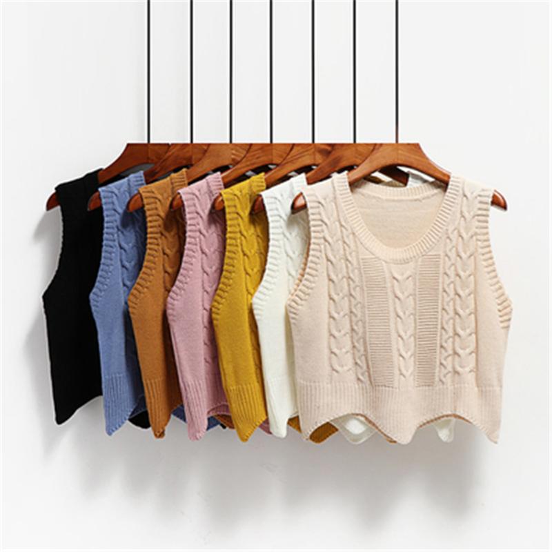 Women's Vests Student Sweater Vest Women Crop Top V-neck All-match 7-color Korean Preppy Style Simple Casual Spring Autumn High Quality Tops, Black;white
Women's Vests Student Sweater Vest Women Crop Top V-neck All-match 7-color Korean Preppy Style Simple Casual Spring Autumn High Quality Tops, Black;white