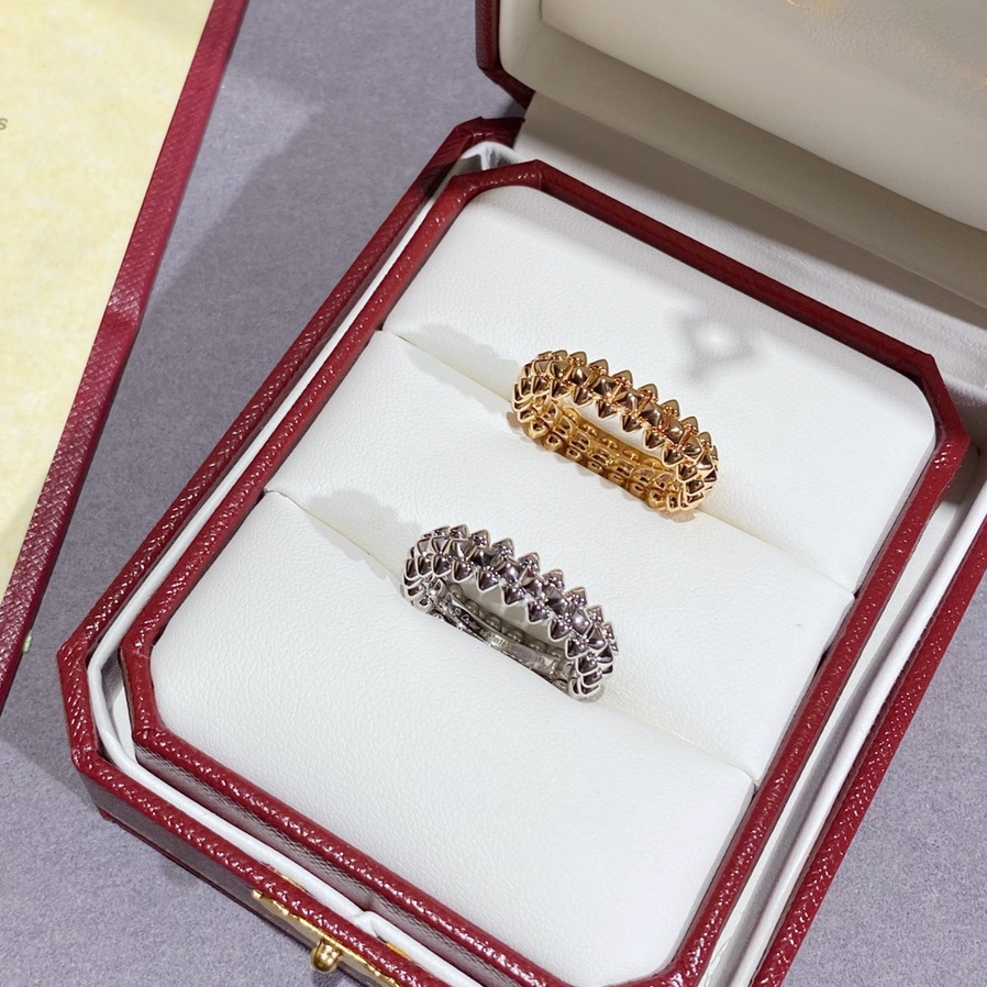 clash ring series 5A diamonds brand official reproductions classic style Top quality 18 K gilded rings brands design exquisite gift birthday present