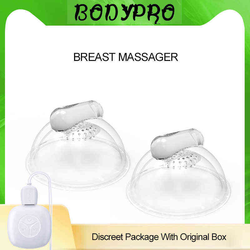 NXY Vibrators Bodypro Breast Massager Vibrator Sucker Nipper Vibration Stimulater Masturbation Usb Charging 10 Modes Vibator Sex Toy For Women 0104-image