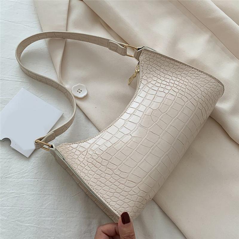 Crocodile Pattern Women Underarm Bag Vintage Design PU Leather Ladies Small Shoulder Bags Female Tote Baguette Purse Handbags, Black
Crocodile Pattern Women Underarm Bag Vintage Design PU Leather Ladies Small Shoulder Bags Female Tote Baguette Purse Handbags, Black
