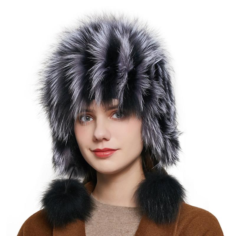 HY-02 New Popular Style winter Accessories Skullies & Beanies Fur Knitted Fur Hat Silver Knitted Women's Hat, Color 2
HY-02 New Popular Style winter Accessories Skullies & Beanies Fur Knitted Fur Hat Silver Knitted Women's Hat, Color 2