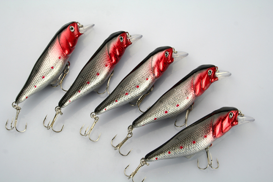 Wholesale Lot 12 Fishing Lures Minnow Fishing Bait Crankbait Tackle Insect Hooks Bass 12.8g/9.5cm Free shipping от DHgate WW