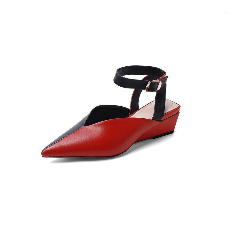2020 New Wedges Heels Shoes Woman Genuine Leather Women Pumps Spring Summer Wedding Mather Shoes Ladies Dress1, Red 
2020 New Wedges Heels Shoes Woman Genuine Leather Women Pumps Spring Summer Wedding Mather Shoes Ladies Dress1, Red