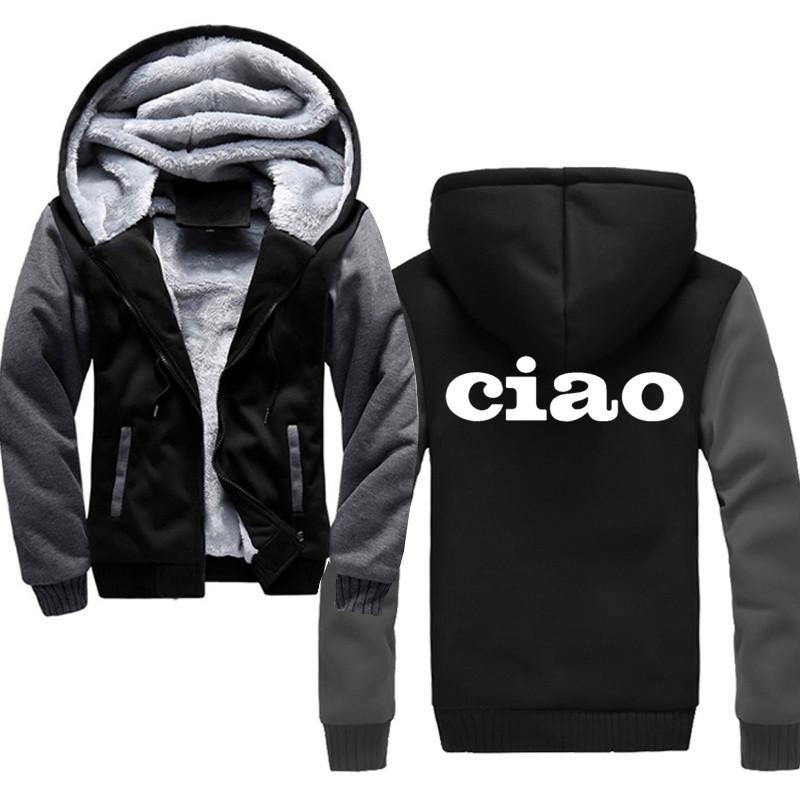 Hoodies Men Ciao Bicycle Print Casual Hip Hop Harajuku Long Sleeve Hooded Sweatshirts Mens zipper Jacket Man Hoody Clothing, Black
Hoodies Men Ciao Bicycle Print Casual Hip Hop Harajuku Long Sleeve Hooded Sweatshirts Mens zipper Jacket Man Hoody Clothing, Black