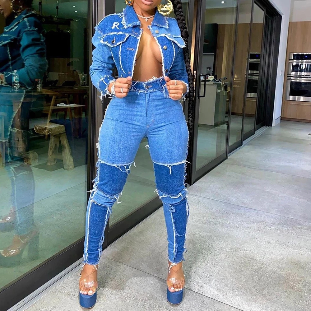 Sexy Patchwork Jeans With Pocket Women High Waist Pencil Denim Pants Female Hip Hop Streetwear Casual Button Jeans calça, Blue
Sexy Patchwork Jeans With Pocket Women High Waist Pencil Denim Pants Female Hip Hop Streetwear Casual Button Jeans calça, Blue