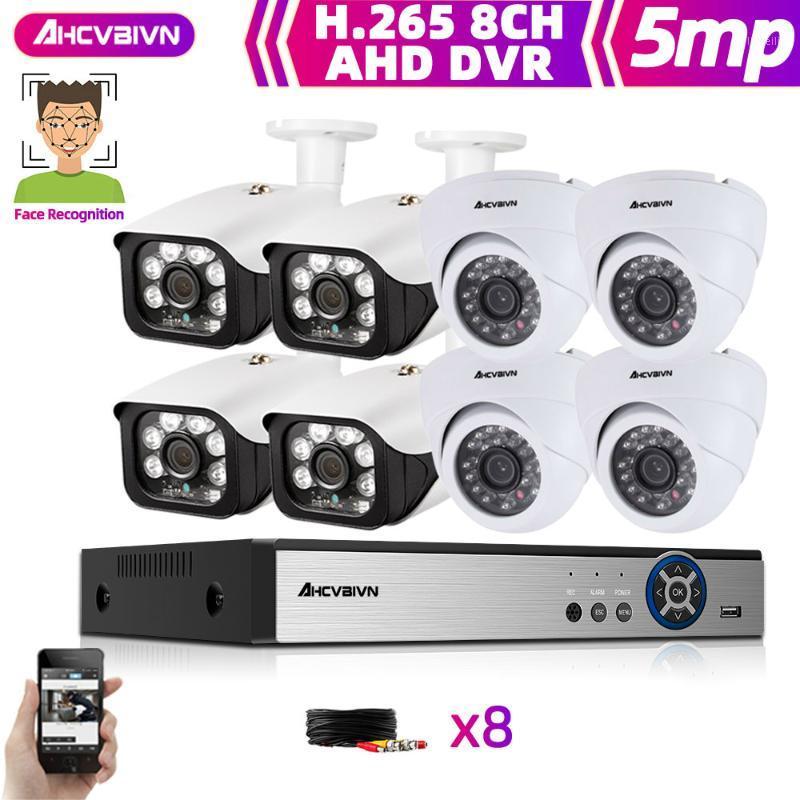 H.265 8CH 5MP AHD Face Audio Record DVR Security Camera System Kit AHD Camera Outdoor Waterproof CCTV Video Surveillance DVR Set1
H.265 8CH 5MP AHD Face Audio Record DVR Security Camera System Kit AHD Camera Outdoor Waterproof CCTV Video Surveillance DVR Set1