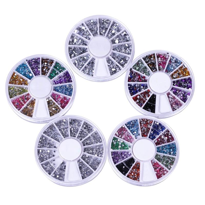Nail Art Kit / Set accessory for manicure /pedicure for nail decoration : 5 carousels art rhinestones in different colors
Nail Art Kit / Set accessory for manicure /pedicure for nail decoration : 5 carousels art rhinestones in different colors