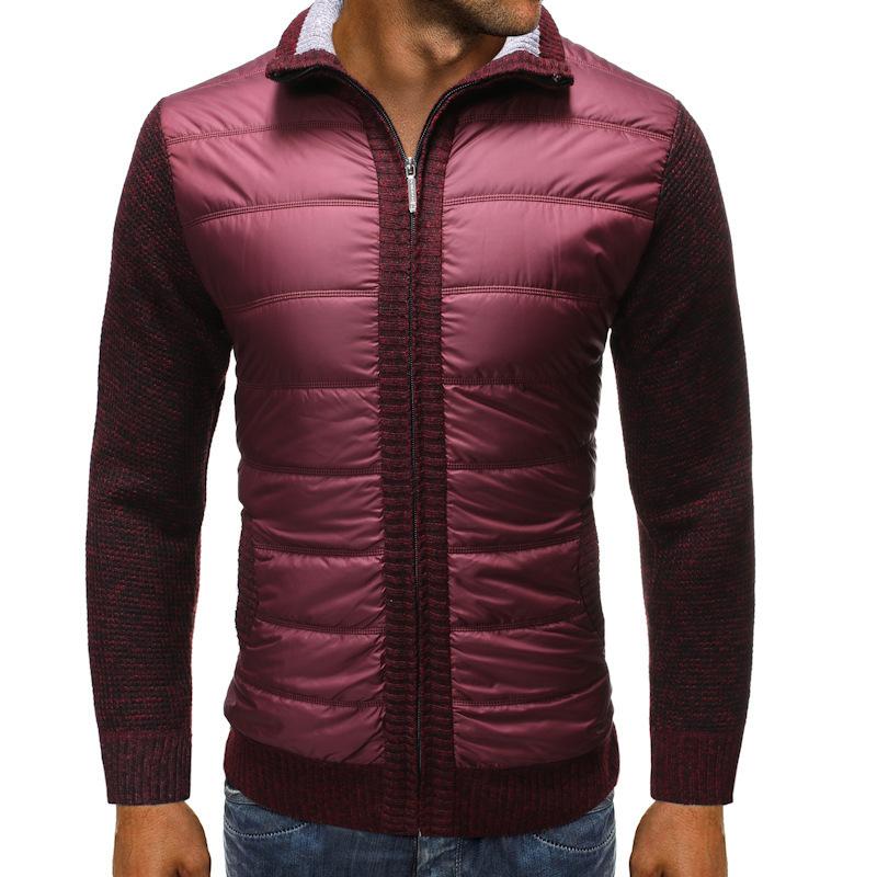Dropshipping Autumn Winter Warm Sweater Jackets Men's Stand Collar Cardigan Sweaters Hommes Thicken Spliced Knitwear Outerwear, Black
Dropshipping Autumn Winter Warm Sweater Jackets Men's Stand Collar Cardigan Sweaters Hommes Thicken Spliced Knitwear Outerwear, Black