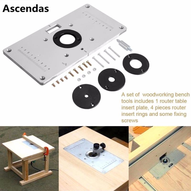 Universal 700C Aluminum Router Table Insert Plate With 4pcs Router Insert Rings For DIY Woodworking Tools TP-105
Universal 700C Aluminum Router Table Insert Plate With 4pcs Router Insert Rings For DIY Woodworking Tools TP-105