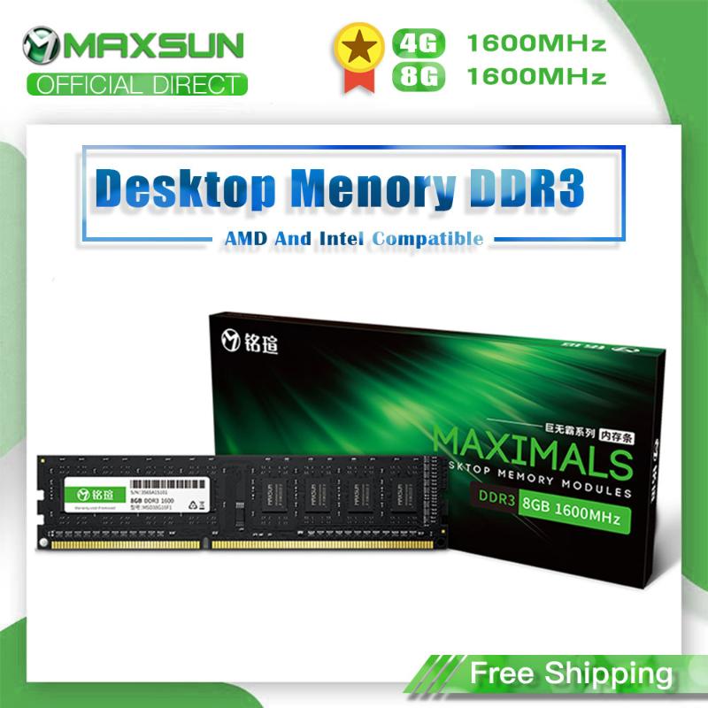 MAXSUN Single Memoria Ram DDR3 4GB/8GB 1600MHz Voltage 1.5V Interface Type 240Pin Lifetime warranty Desktop Dimm For Intel AMD
MAXSUN Single Memoria Ram DDR3 4GB/8GB 1600MHz Voltage 1.5V Interface Type 240Pin Lifetime warranty Desktop Dimm For Intel AMD