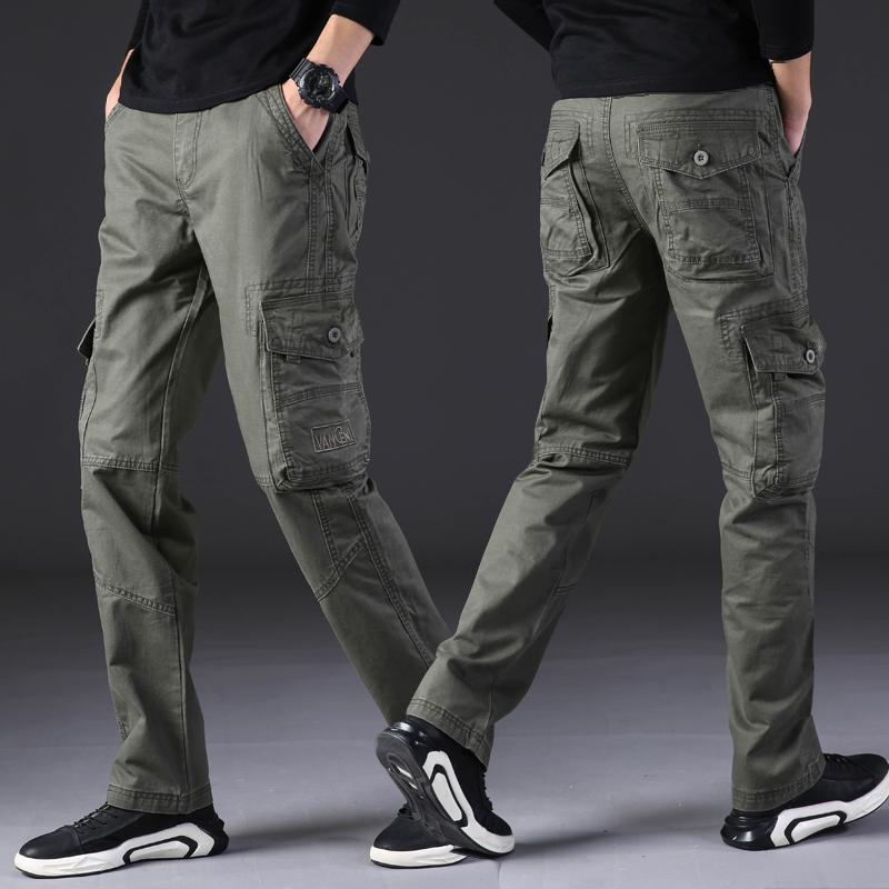 New Men Cargo Pants Mens Loose Male Overalls Multi-pocket Trousers Straight Cut Pantalon Joggers Army Tactical Pants, Khaki
New Men Cargo Pants Mens Loose Male Overalls Multi-pocket Trousers Straight Cut Pantalon Joggers Army Tactical Pants, Khaki