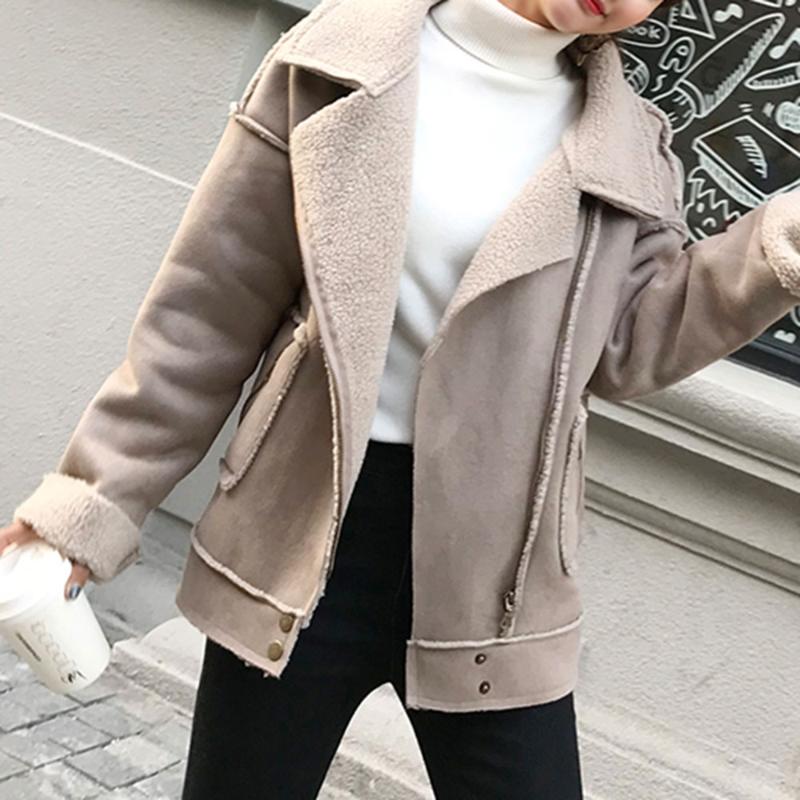 Jacket Thick Lamb Hair Loose Locomotive Short Women' Autumn And Winter 2021 Korean Version To Keep Warm Suit Fashion Female, Gray
Jacket Thick Lamb Hair Loose Locomotive Short Women' Autumn And Winter 2021 Korean Version To Keep Warm Suit Fashion Female, Gray