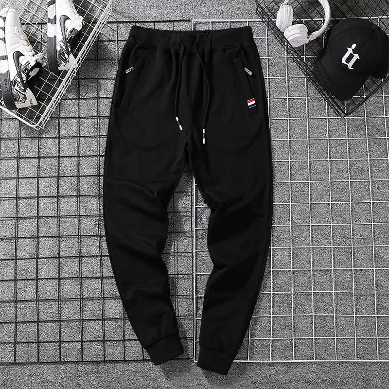 Men's Casual Pants Sweatpants Men Cotton Spring Autumn Jogger Pants Zipper Pockets Elastic Waist Trousers High Quality Homme 17 201118
