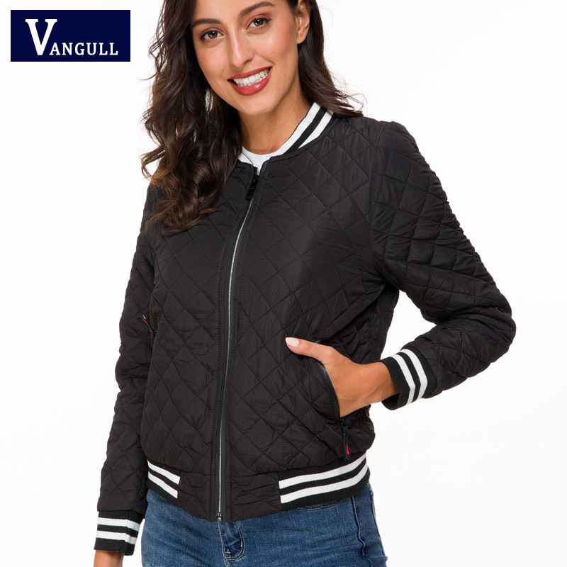 Vangull Jacket women New Spring Autumn Winter velvet lamb Coat Woman basic Parkas Outerwear Down jackets Female Clothings Y201001