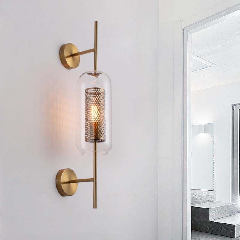 Modern Glass Wall Lamp Nordic Bedside Bedroom Aisle Wall Light Glass Living Room Indoor lamp1
Modern Glass Wall Lamp Nordic Bedside Bedroom Aisle Wall Light Glass Living Room Indoor lamp1