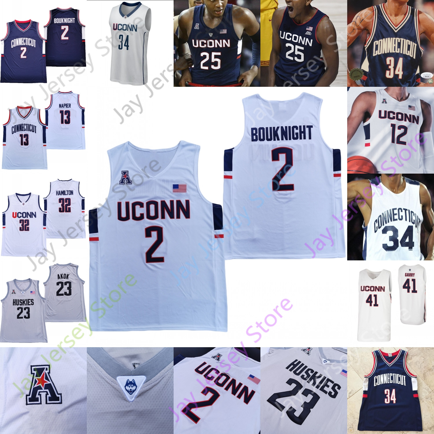 Custom 2020 Connecticut UConn Huskies Basketball Jersey NCAA College Akok Sidney Wilson Drummond Gay Lamb Butler Gordon Hamilton Walker, Grey 
Custom 2020 Connecticut UConn Huskies Basketball Jersey NCAA College Akok Sidney Wilson Drummond Gay Lamb Butler Gordon Hamilton Walker, Grey