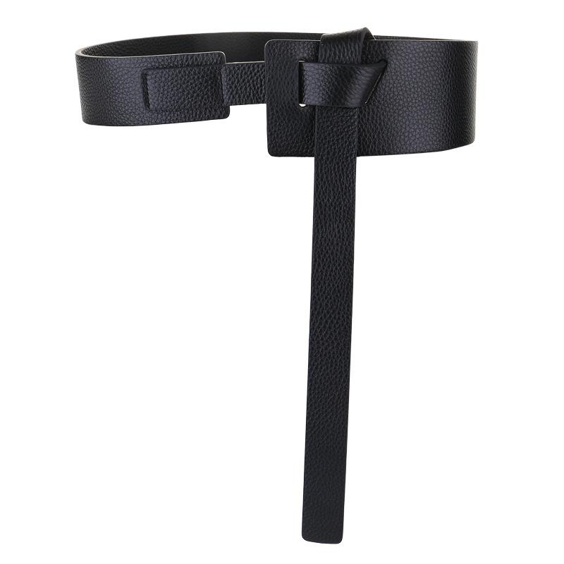 Belts Genuine Leather Wide Knotted Belt Female Windbreaker Women Real Knot Waistbands Soft Cowskin Waist Cummerbunds, Black;brown
Belts Genuine Leather Wide Knotted Belt Female Windbreaker Women Real Knot Waistbands Soft Cowskin Waist Cummerbunds, Black;brown