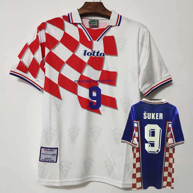 1998 Retro home away PERISIC Davor Suker Retro Soccer Jerseys Mario Zvonimir Boban Robert Prosinecki MODRIC football Shirts
1998 Retro home away PERISIC Davor Suker Retro Soccer Jerseys Mario Zvonimir Boban Robert Prosinecki MODRIC football Shirts