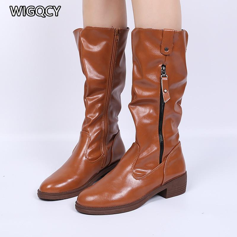 2020 Autumn Winter New Women's Round Toe Thick Heel Mid Boots Double Zipper Knight Boots Women's Large Size 43 High, Black
2020 Autumn Winter New Women's Round Toe Thick Heel Mid Boots Double Zipper Knight Boots Women's Large Size 43 High, Black