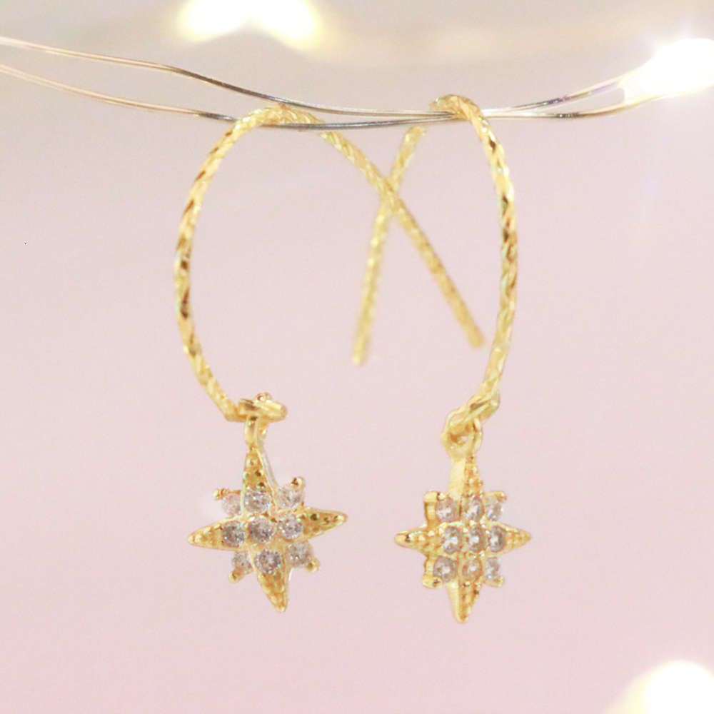 Luxurys Designers Fashion Shining Star River Star Silver Set zircon meteor women's Earrings
Luxurys Designers Fashion Shining Star River Star Silver Set zircon meteor women's Earrings