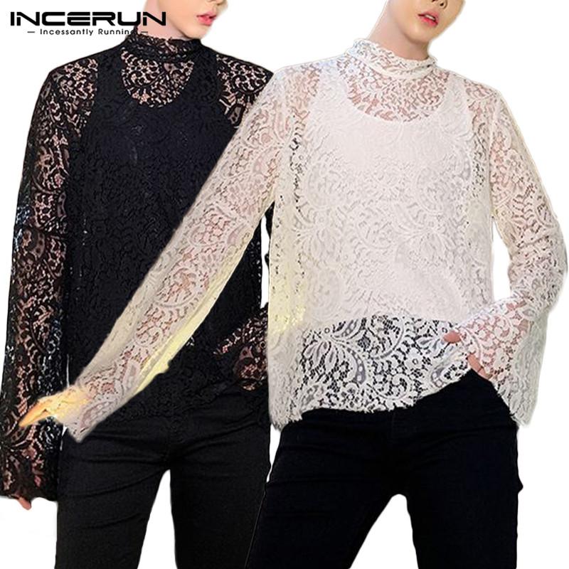Men' Casual Shirts INCERUN Men Sets Fashion Lace Shirt Two Piece Tops Long Sleeve See-through Hollow Out Party Clubwear Mesh -5XL, Black
Men' Casual Shirts INCERUN Men Sets Fashion Lace Shirt Two Piece Tops Long Sleeve See-through Hollow Out Party Clubwear Mesh -5XL, Black
