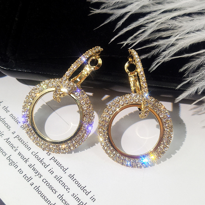 New design creative jewelry high-grade elegant crystal earrings round Gold and silver earrings wedding party earrings for woman 3 colors
New design creative jewelry high-grade elegant crystal earrings round Gold and silver earrings wedding party earrings for woman 3 colors