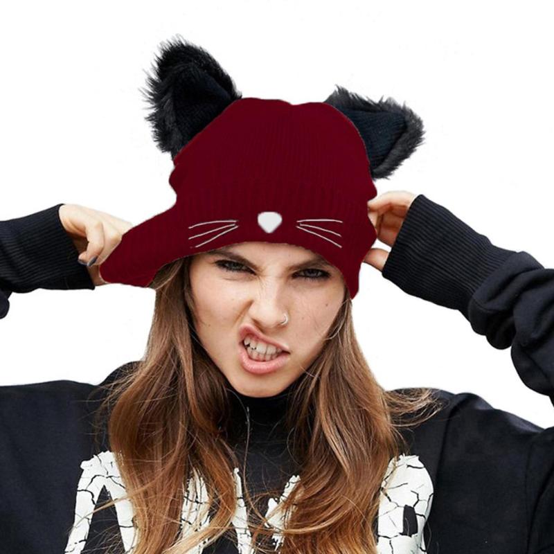 Wholesale Fashion Women Cute Winter Beanies Hat Cat Ears Soft Skullcap Beanies Hat Cap Girls Female Fashion Design Bonnet, Black
Wholesale Fashion Women Cute Winter Beanies Hat Cat Ears Soft Skullcap Beanies Hat Cap Girls Female Fashion Design Bonnet, Black