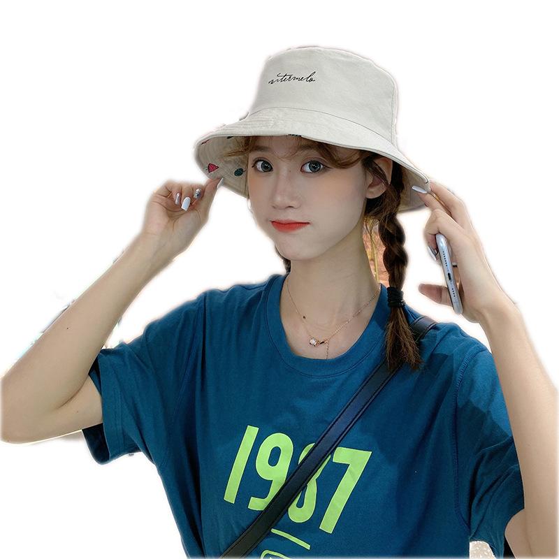 Wide Brim Hats Women Fashion Fishermen Hat Spring Summer Double Side Wear Sun Female Korean Print Cap Cute Soft Girl Student, White
Wide Brim Hats Women Fashion Fishermen Hat Spring Summer Double Side Wear Sun Female Korean Print Cap Cute Soft Girl Student, White