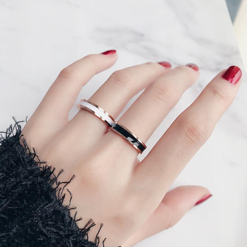 Cluster Rings 2021 Sale Fine Jewelry Titanium Steel Rose Gold Black And White Ceramic Ring Crystal From Swarovskis Fashion Couple
Cluster Rings 2021 Sale Fine Jewelry Titanium Steel Rose Gold Black And White Ceramic Ring Crystal From Swarovskis Fashion Couple