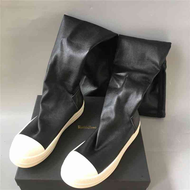 Black& Street Knee High Women Sock Boots Classical Stretch Fabric+ Leather Slim Fit Winter, Red
Black& Street Knee High Women Sock Boots Classical Stretch Fabric+ Leather Slim Fit Winter, Red