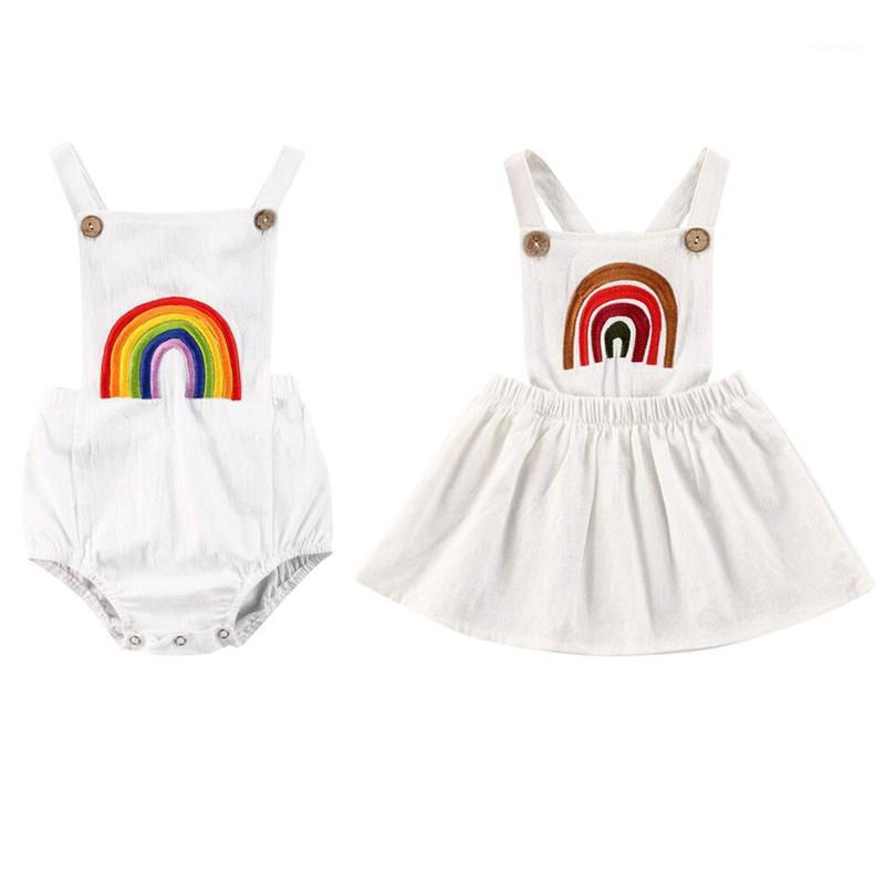 Cute New Infant Baby Girl Sister Outfit Rainbow Sleeveless Romper Jumpsuit Baby Girls Backless Cotton Summer Clothes 0-24 Months1
Cute New Infant Baby Girl Sister Outfit Rainbow Sleeveless Romper Jumpsuit Baby Girls Backless Cotton Summer Clothes 0-24 Months1
