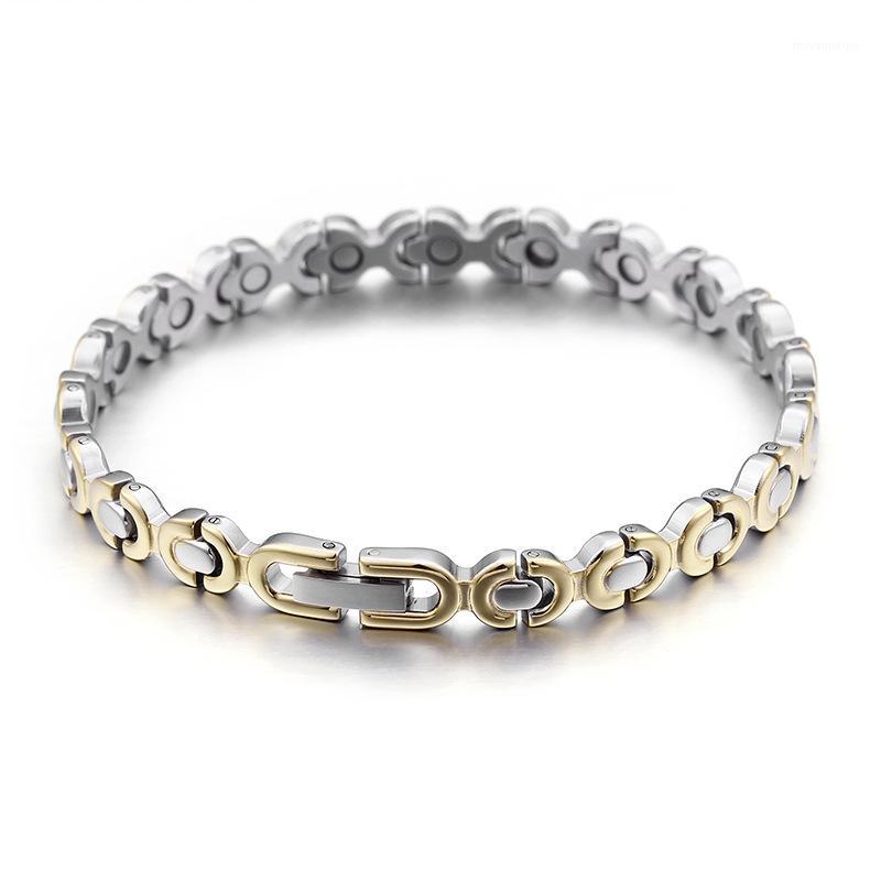 The new stainless steel titanium steel magnet jewelry stainless gold bracelet between South Korea popular1
The new stainless steel titanium steel magnet jewelry stainless gold bracelet between South Korea popular1