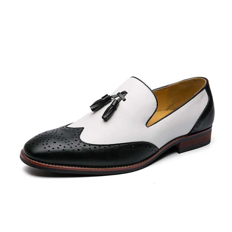 2020 New Mens Leather Shoes L Brogue British Trendy Loafers Size 46 Mens Wedding Shoes Color Tassel Mens Shoes, Black and white
2020 New Mens Leather Shoes L Brogue British Trendy Loafers Size 46 Mens Wedding Shoes Color Tassel Mens Shoes, Black and white