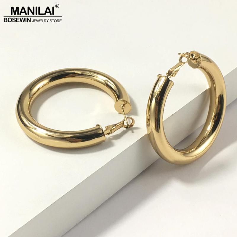 MANILAI 45mm Diameter Wide Copper Hoop Earrings Jewelry Punk Statement Earrings For Women Brincos Wholesale Gift1
MANILAI 45mm Diameter Wide Copper Hoop Earrings Jewelry Punk Statement Earrings For Women Brincos Wholesale Gift1