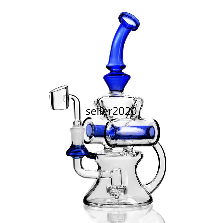9.8 inchs Recycler Oil Rig Thick glass Water Bongs Hookahs Smoking Pipes Heady Oil Rigs Double Function With 14mm banger
9.8 inchs Recycler Oil Rig Thick glass Water Bongs Hookahs Smoking Pipes Heady Oil Rigs Double Function With 14mm banger