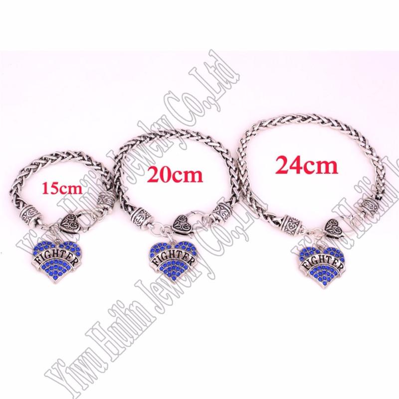 Drop Shipping three kinds of length a set rhodium plated studded with sparkling crystals FIGHTER heart pendant charm bracelet
Drop Shipping three kinds of length a set rhodium plated studded with sparkling crystals FIGHTER heart pendant charm bracelet