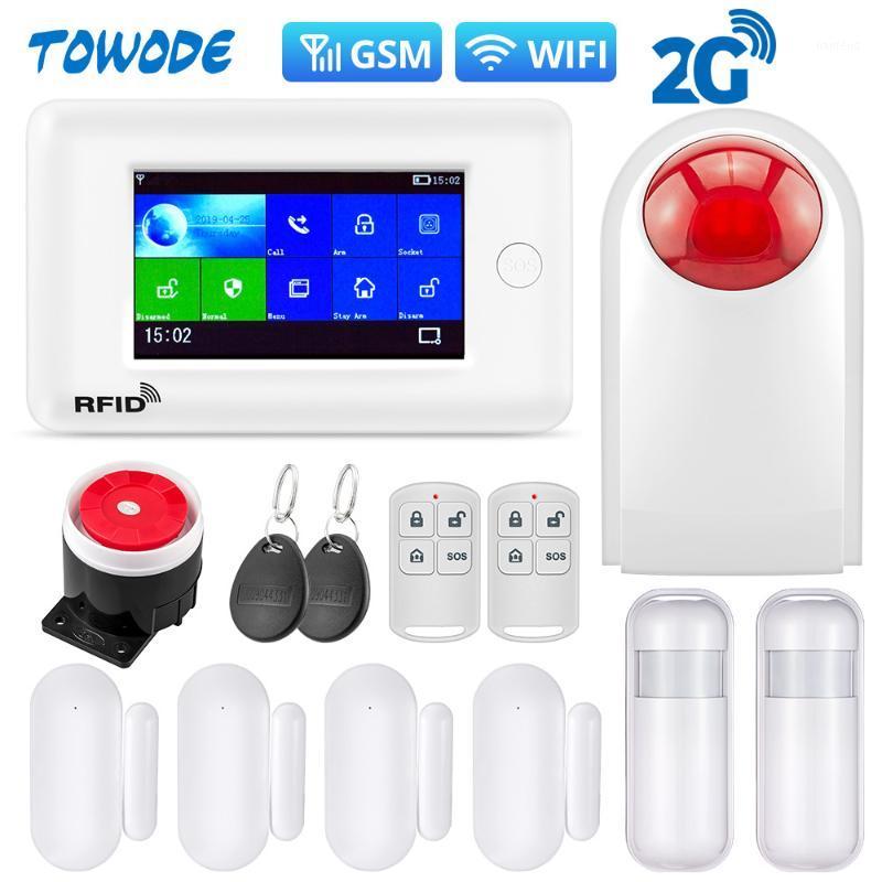 Towode Wifi GSM 2G Smart Home Security Alarm System Anti Theft System 4.3 inch Color Screen APP Remote Control PIR Motion Sensor1
Towode Wifi GSM 2G Smart Home Security Alarm System Anti Theft System 4.3 inch Color Screen APP Remote Control PIR Motion Sensor1