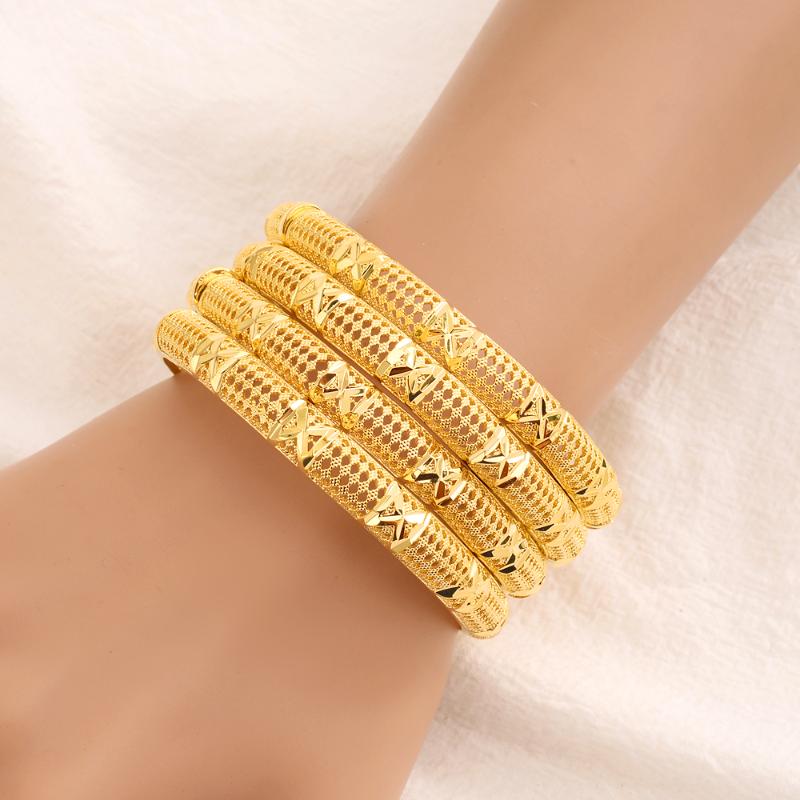 4 Piece/Batch Classic Jewelry Open Cuff Bangles Round Bracelets For Women Girls For Party Wedding Dubai Copper Jewelry Findings
4 Piece/Batch Classic Jewelry Open Cuff Bangles Round Bracelets For Women Girls For Party Wedding Dubai Copper Jewelry Findings