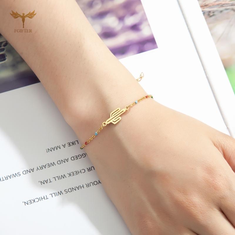 Charm Bracelets Women's Jewelry Desert Cactus Bracelet Cuban Chain Original Fashion Stainless Steel Accessories
Charm Bracelets Women's Jewelry Desert Cactus Bracelet Cuban Chain Original Fashion Stainless Steel Accessories