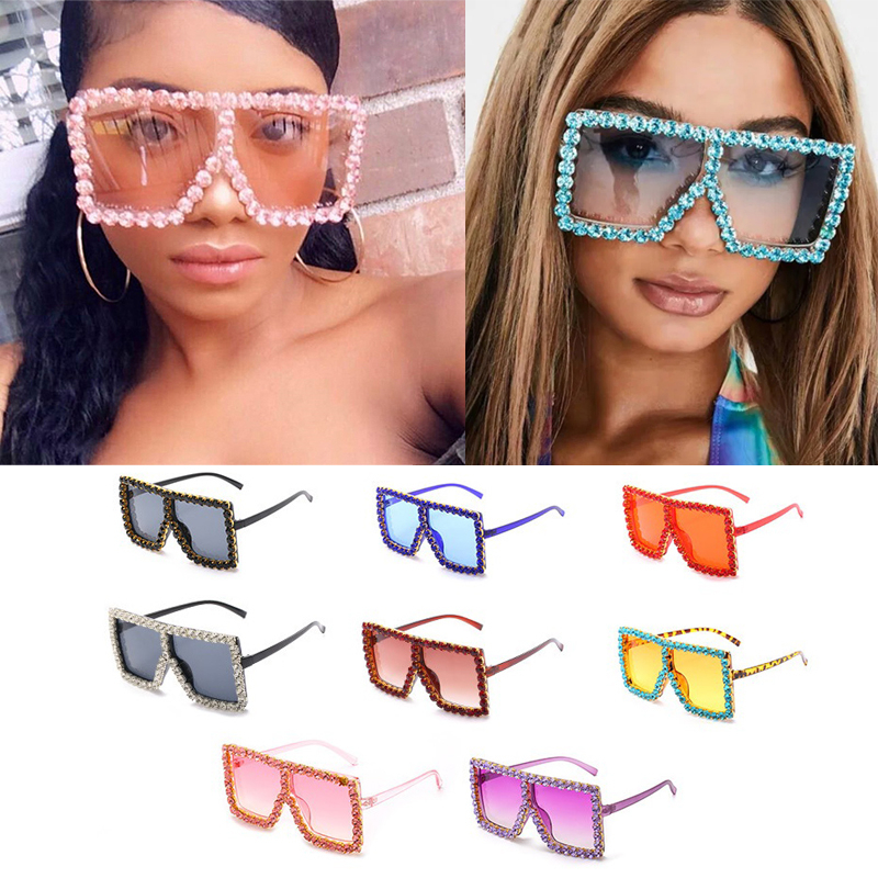 Crystal Diamond Oversized Sunglasses for Women Sexy Fashion Candy Shades UV400 Glasses Transparent Frame Rhinestone Sunglasses Women Clear
Crystal Diamond Oversized Sunglasses for Women Sexy Fashion Candy Shades UV400 Glasses Transparent Frame Rhinestone Sunglasses Women Clear